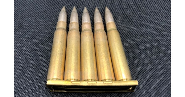 Turkish Surplus 8mm Mauser Victory 70rd & LLC Munitions Arms Clips on Bandoleer 